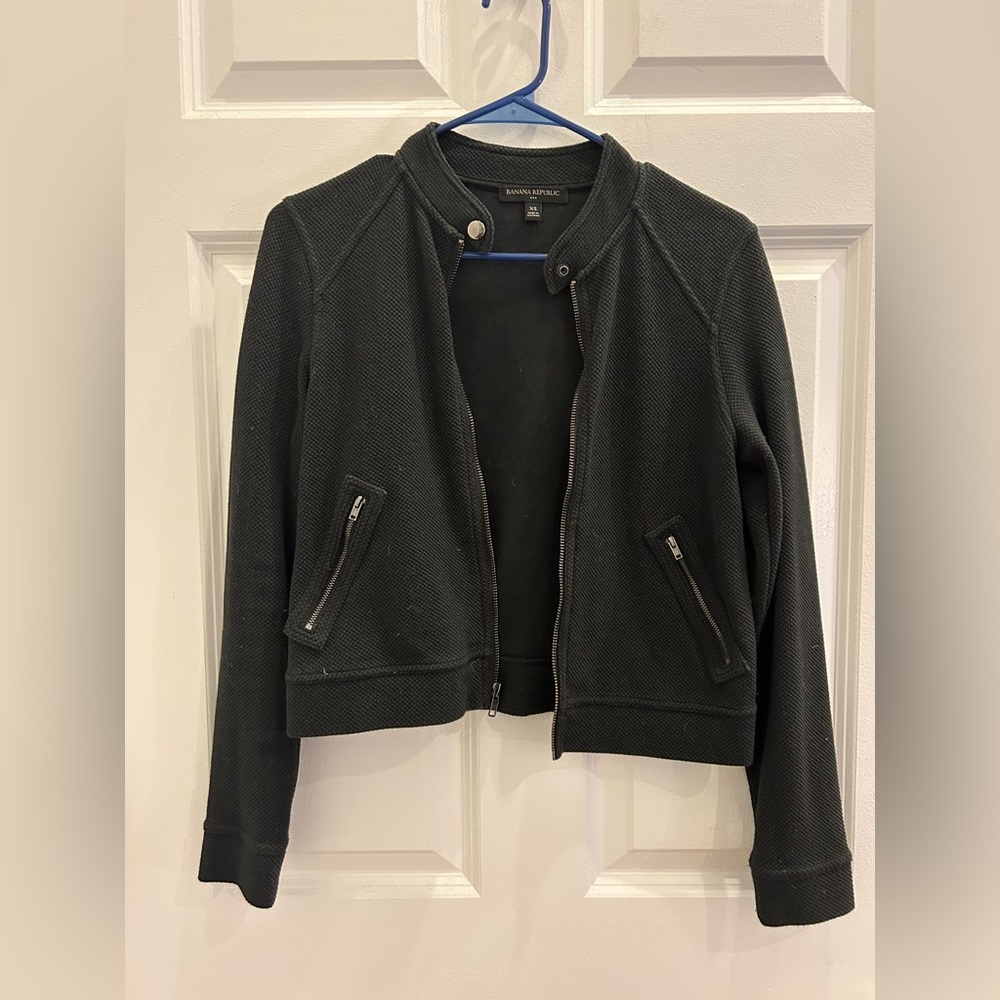 Banana republic knit moto jacket